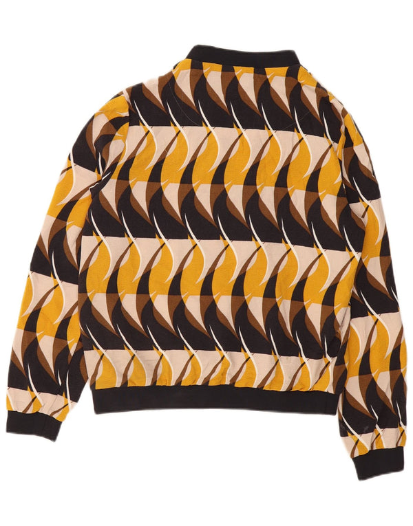 MARKS & SPENCER Bomberjakke til kvinder UK 14 Medium Flerfarvet Geometrisk