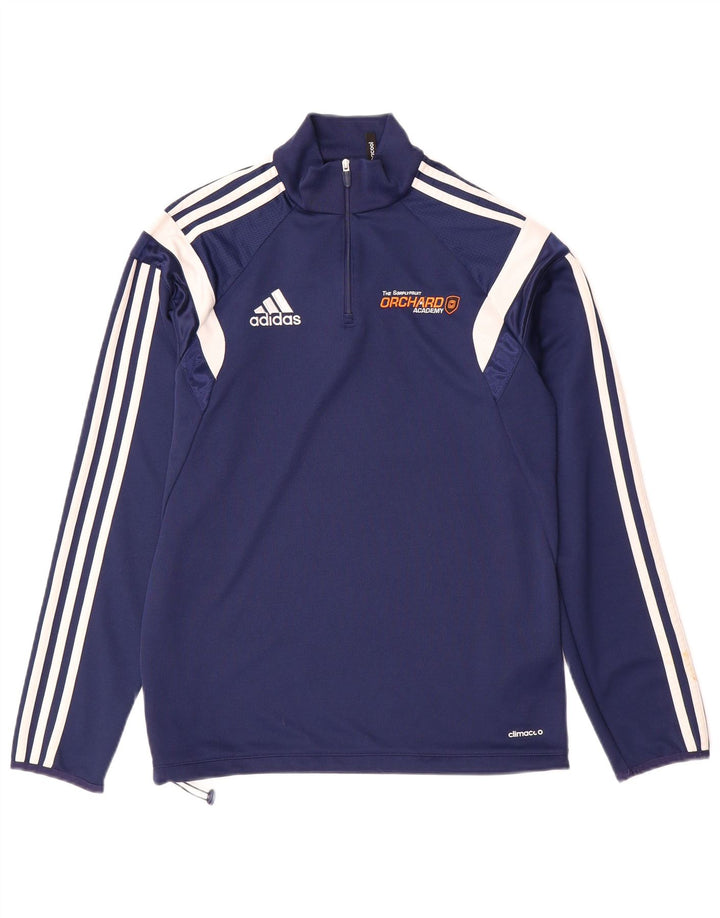 ADIDAS Mens Climacool Graphic Pullover Tracksuit Top Small Navy Blue