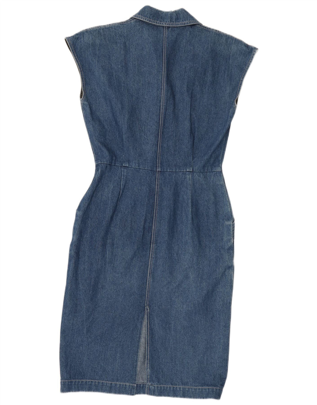 Privilegio Dame Denim Kjole UK 14 Medium Blue