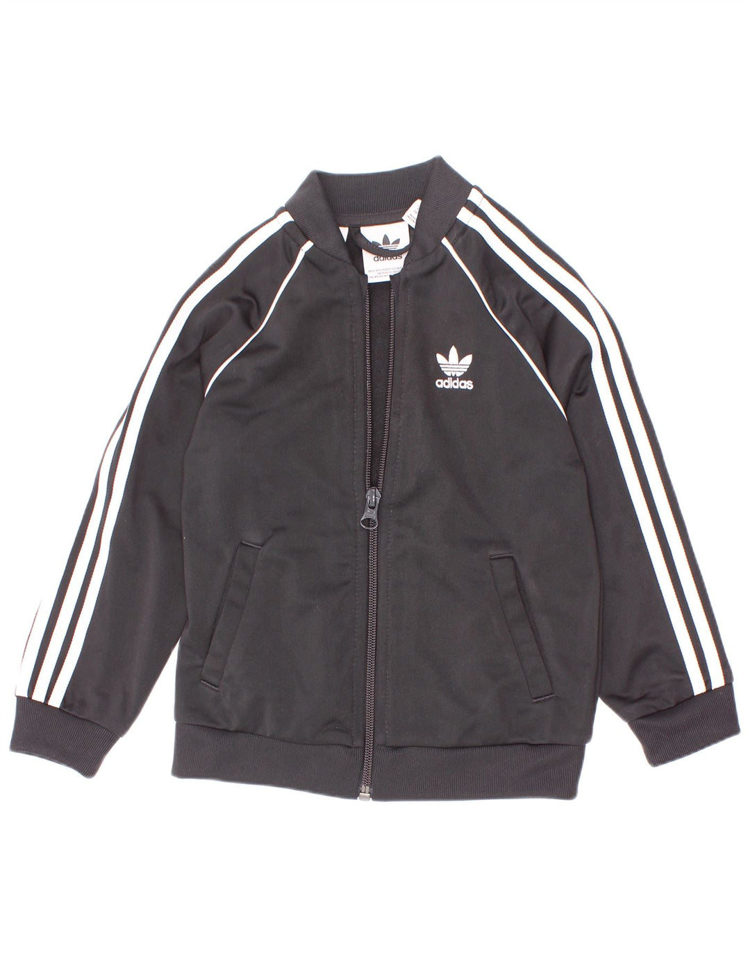 Adidas Drenge Træningsdragt Topjakke 2-3 År Sort Polyester