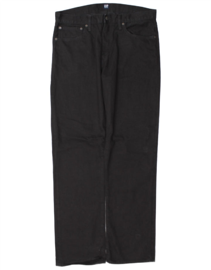 Gap Straight Jeans til mænd W36 L34 Sort bomuld