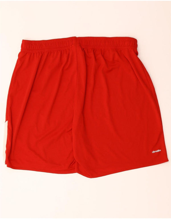 Adidas Herre Climalite Sportshorts 2XL Rød Colourblock Polyester