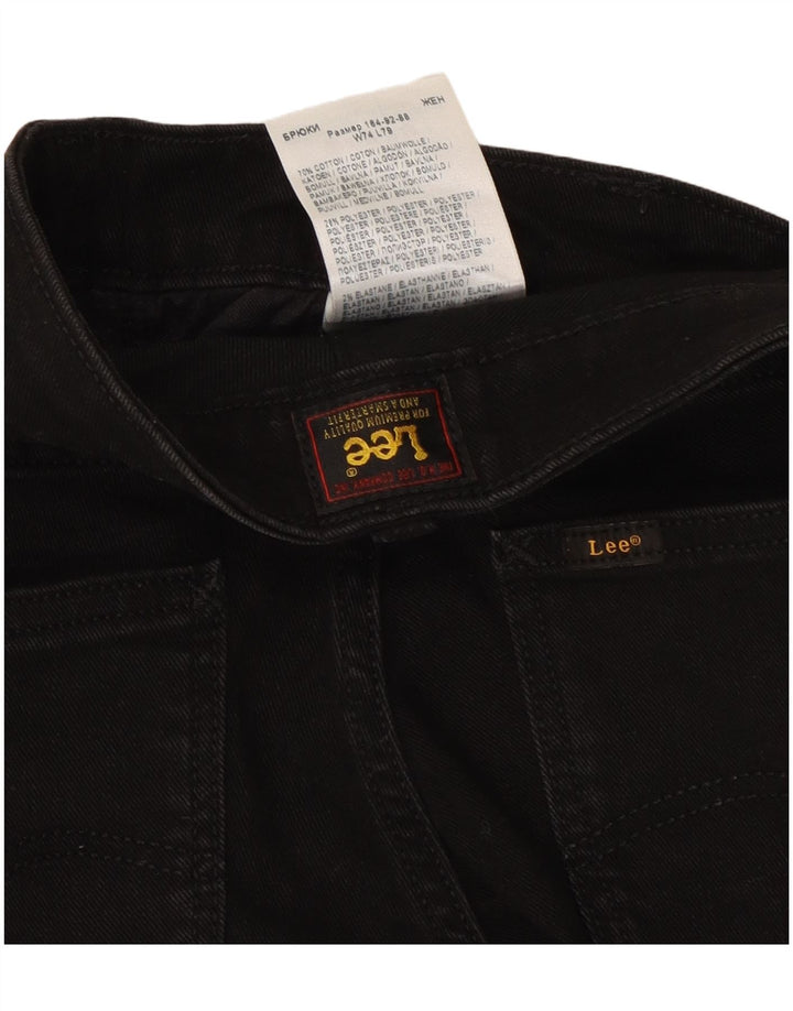 Lee Dame Marion Stretch Slim Jeans W29 L25 Sort Bomuld