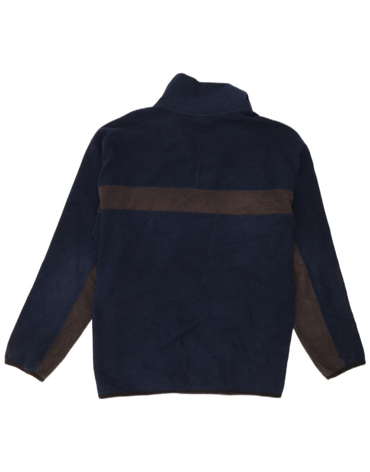 Nike Herre grafisk fleecetrøje med fuld lynlås XL Marineblå Colourblock Polyester