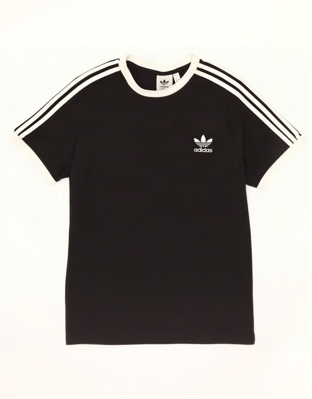 Adidas Herre T-Shirt Top Medium Sort Bomuld