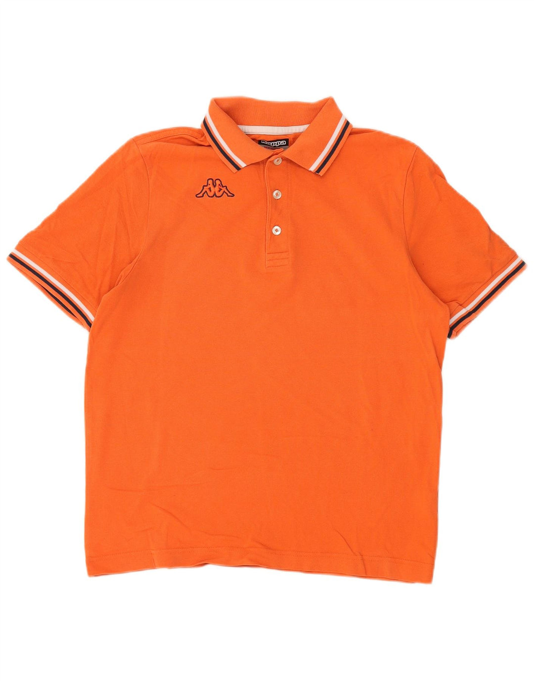 KAPPA Poloshirt til mænd Medium Orange Bomuld
