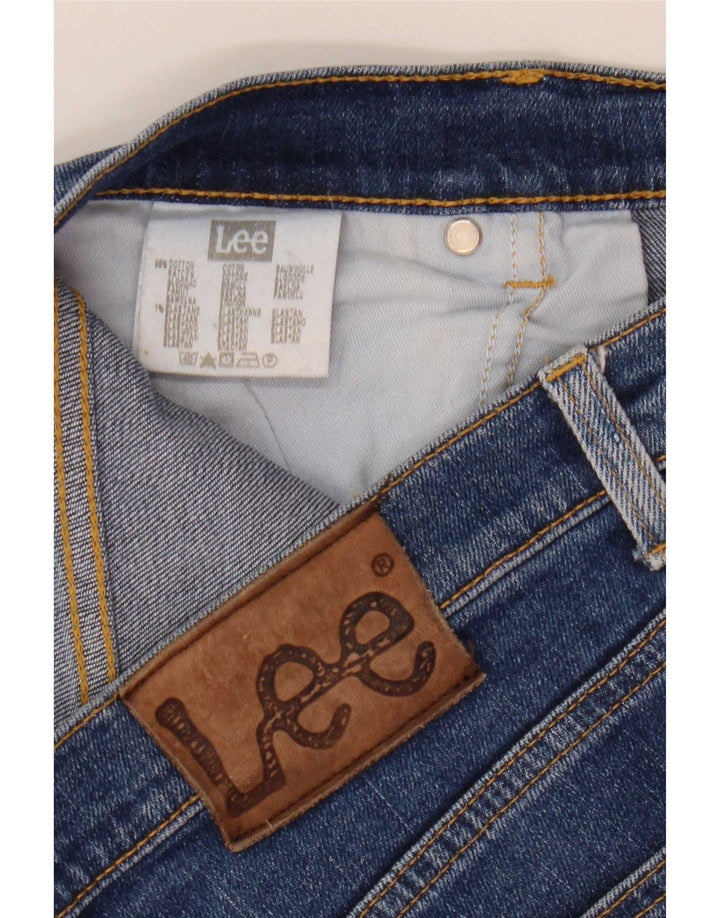 Lee Herre Brooklyn Straight Jeans W34 L28 Blå Bomuld