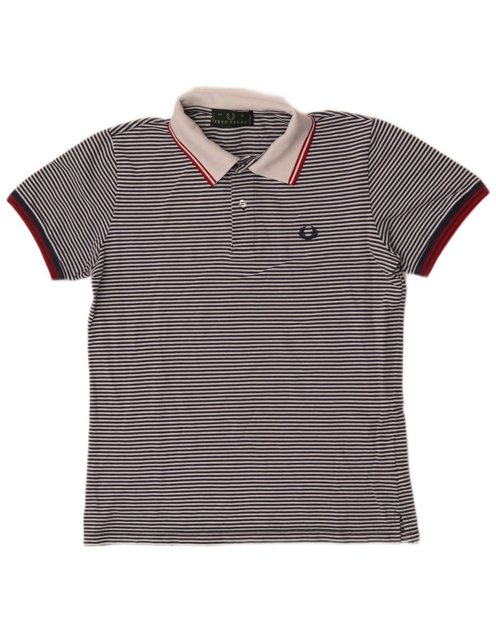 Fred Perry Herre poloskjorte lille marineblå nålestribet bomuld