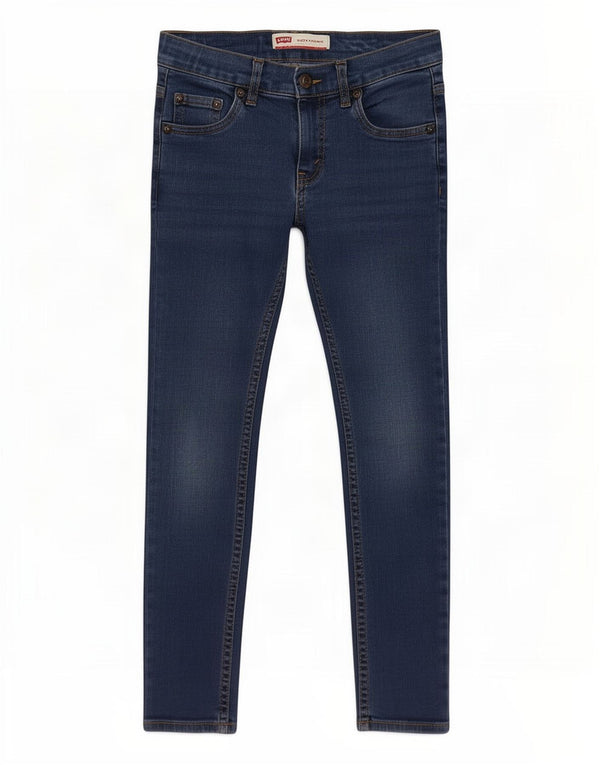 Levi's Boys 510 Skinny Jeans 7-8 år W24 L22 blå bomuld