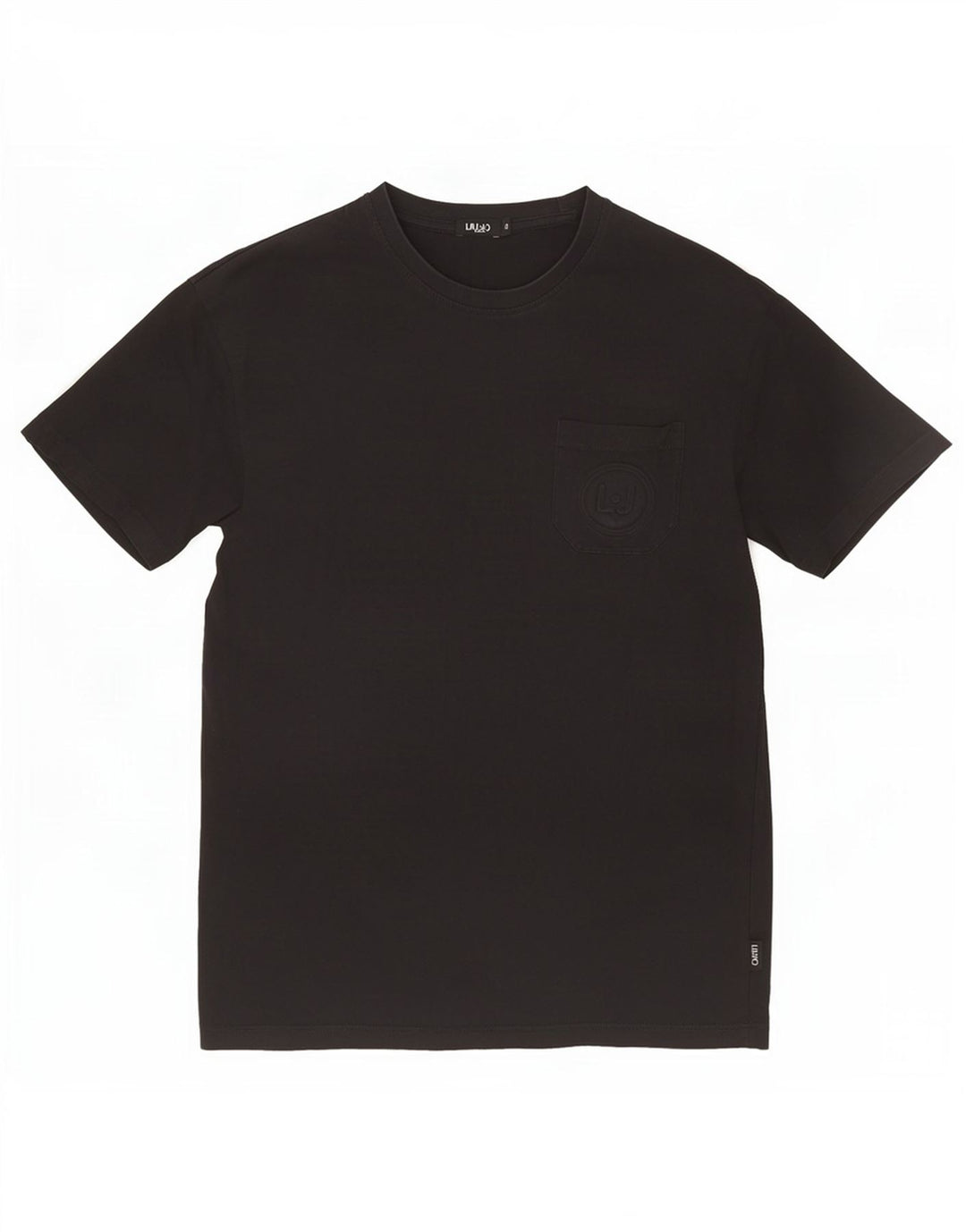 Liu Jo Herre T-Shirt Top Lille Sort Bomuld