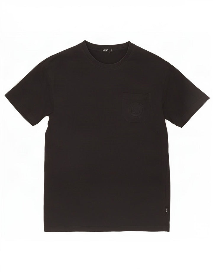 Liu Jo Herre T-Shirt Top Lille Sort Bomuld