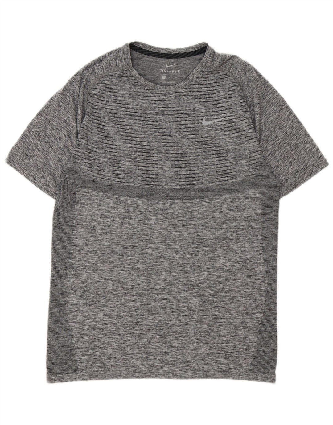 Nike Dame Dri Fit T-Shirt Top UK 14 Medium Grå Flecked