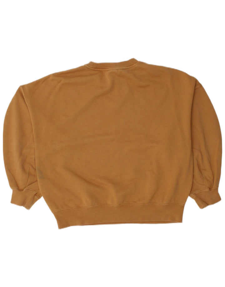 Puma Dame Oversized Sweatshirt Jumper UK 14 Medium Brun Bomuld