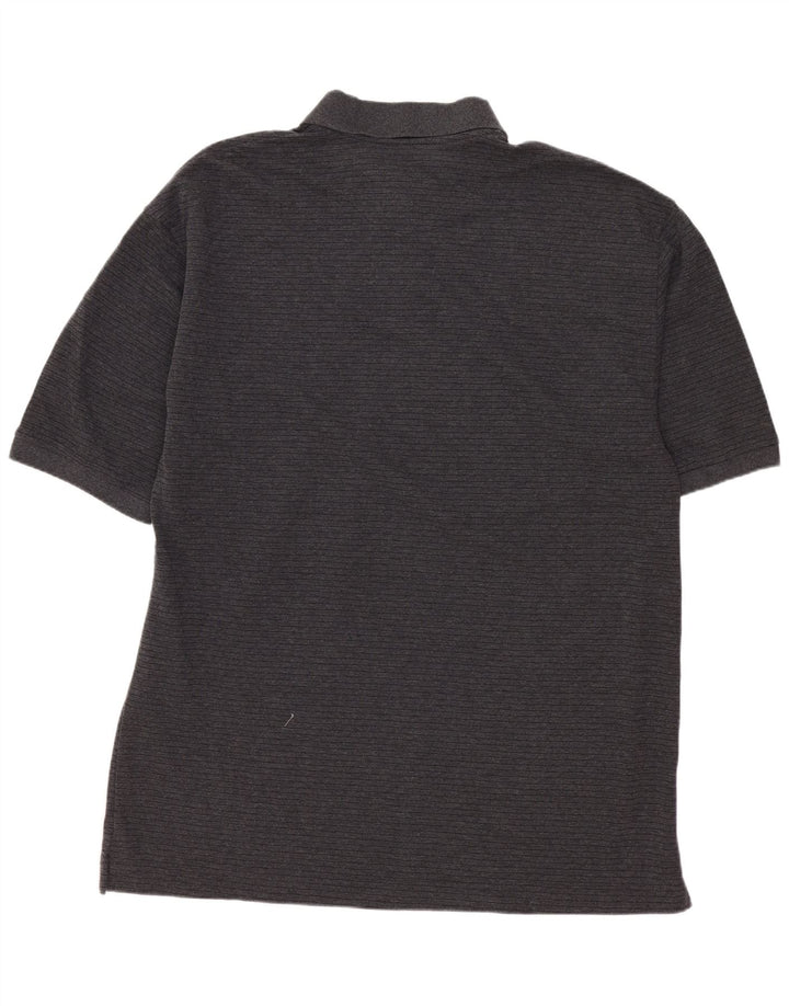 DOCKERS Golf poloshirt til mænd Stor gråstribet bomuld
