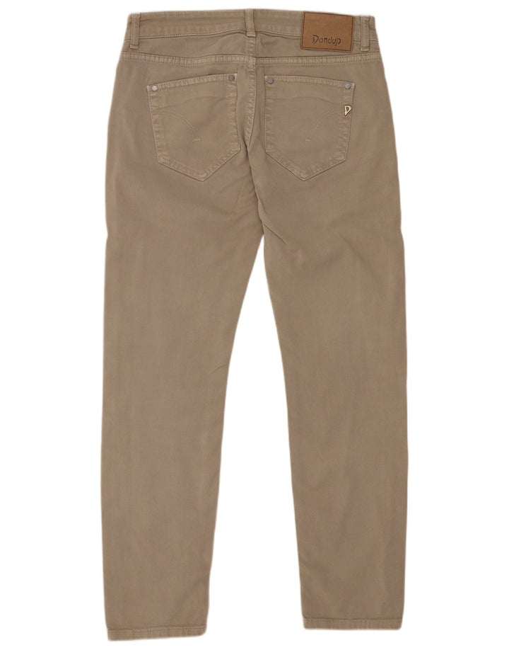 Dondup Dame Slim Jeans W28 L27 Beige Bomuld