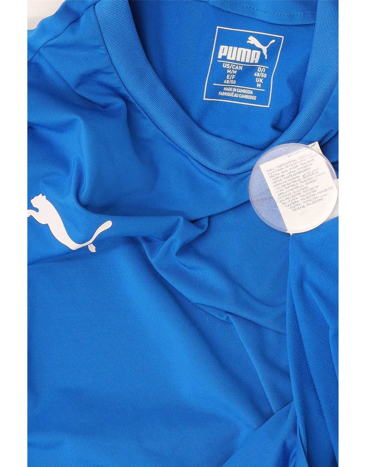 Puma Herre Top Langærmet Medium Blå Polyester