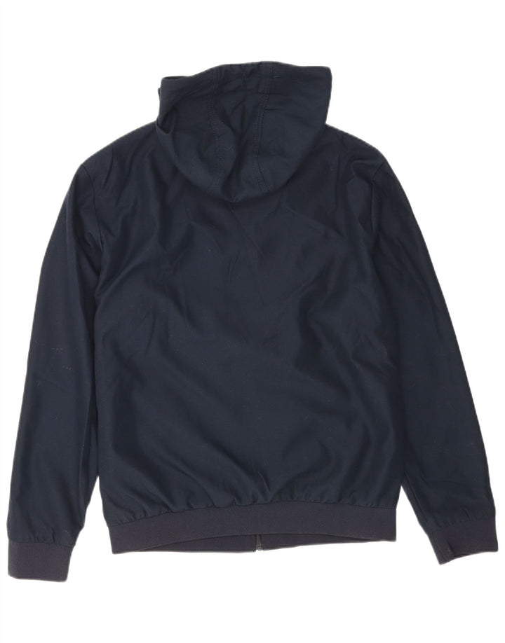 Jack & Jones Herre Hooded Bomber Jacket UK 40 Large Navy Blue Polyester