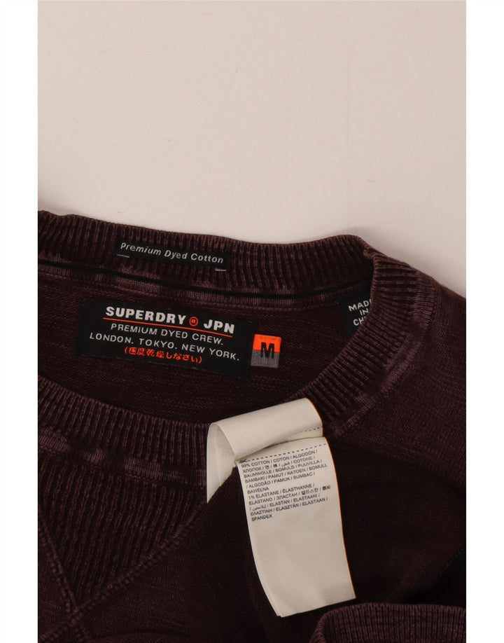 Superdry Sweatshirt til mænd Medium Bourgogne bomuld