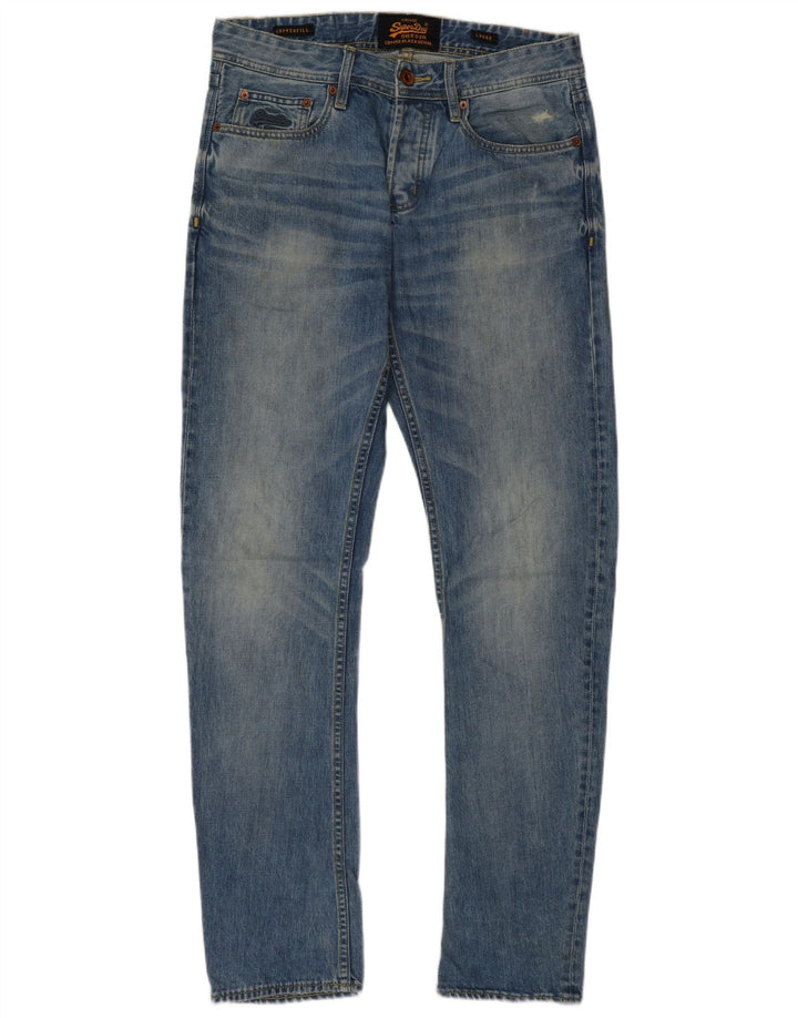 Superdry Løse jeans til mænd W30 L32 blå bomuld