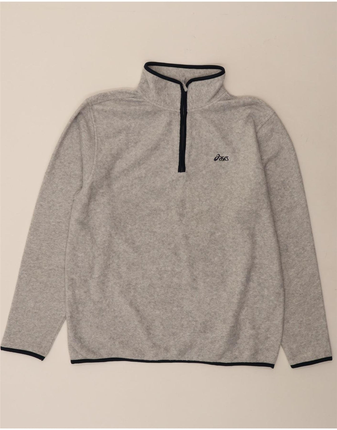 Asics Fleece Jumper med lynlås til mænd XL Grå Polyester