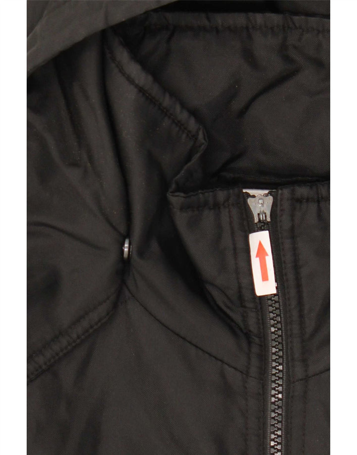 Adidas Herre grafisk polstret hættejakke UK 38/40 Medium Black Polyester