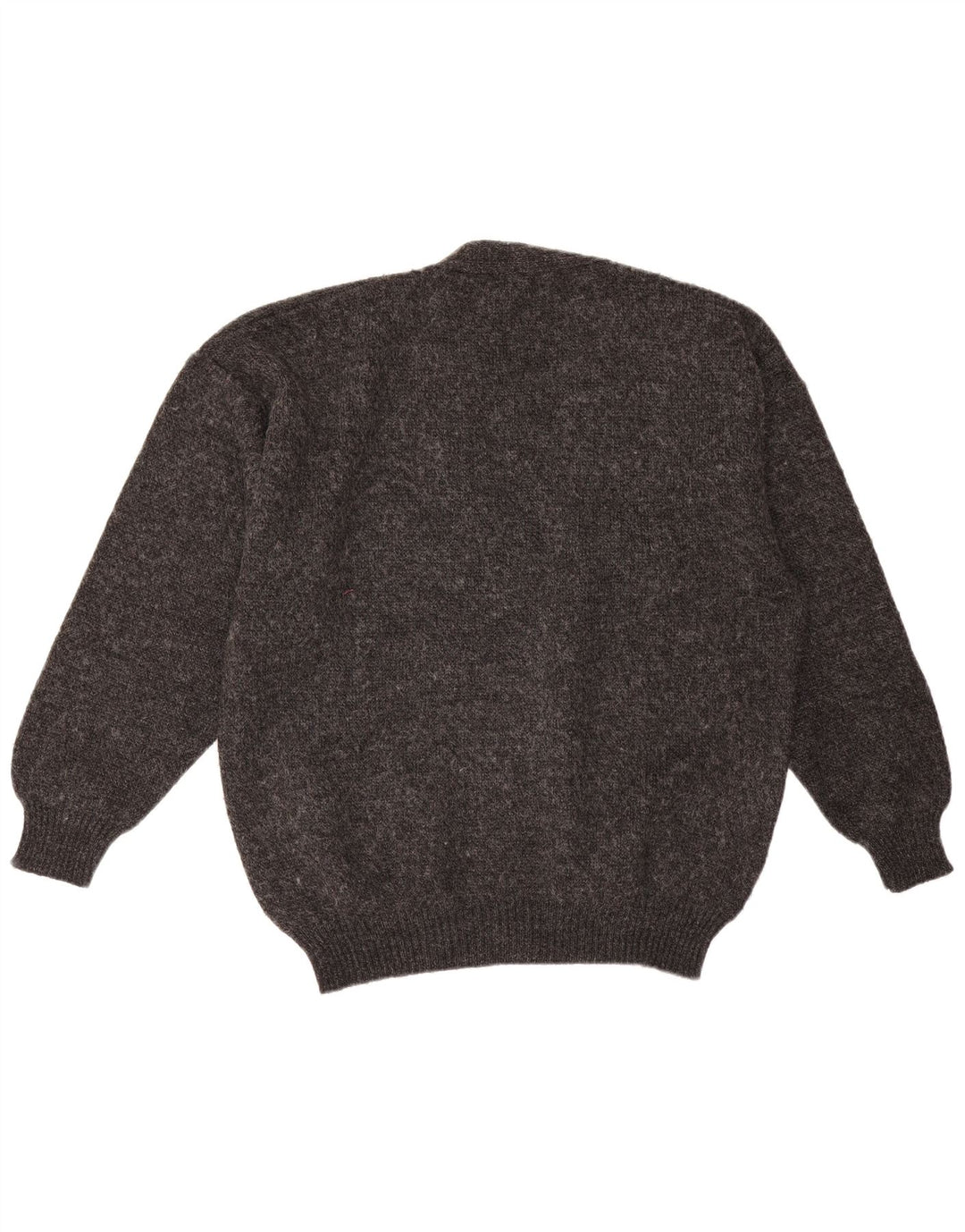 Vintage herre cardigan sweater XL Grå Geometrisk