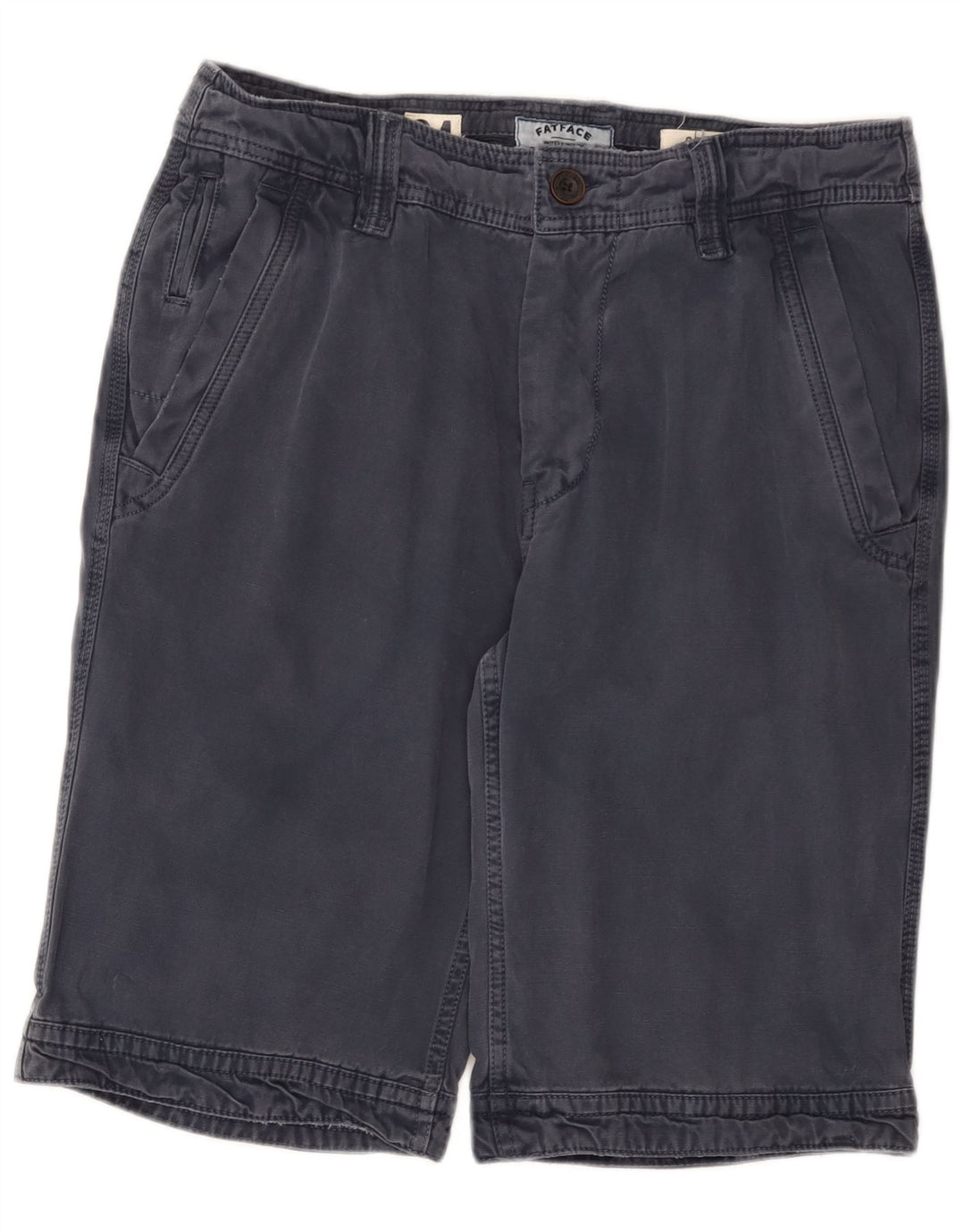 Fat Face Herre Chino Shorts W34 Large Navy Blue Bomuld