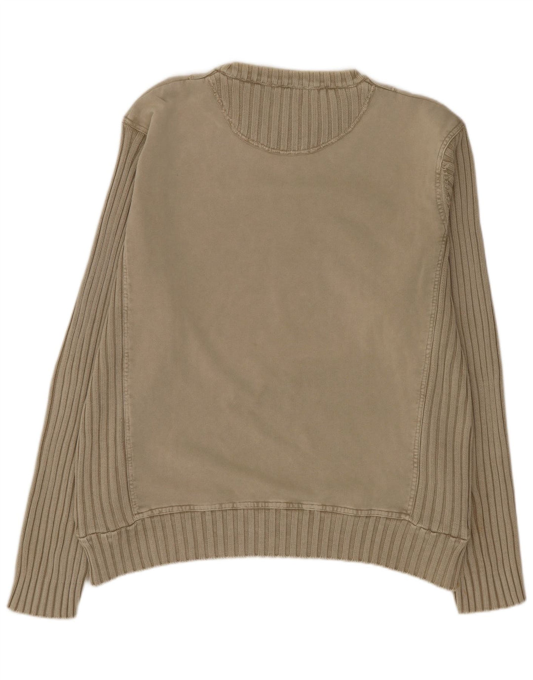 Camp David herre sweater med rund hals 2XL beige bomuld