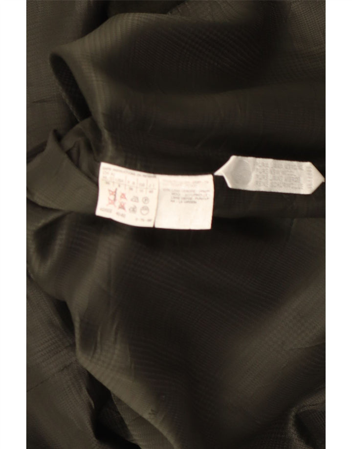Max Mara Dame Oversized Dobbeltradet Frakke UK 10 Lille Grøn