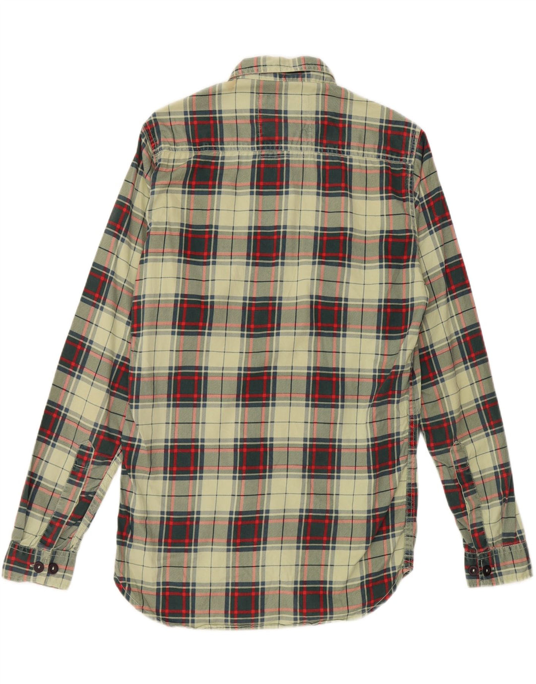 Superdry Herre Ternet Slim Fit Flanellskjorte Stor Grøn Plaid