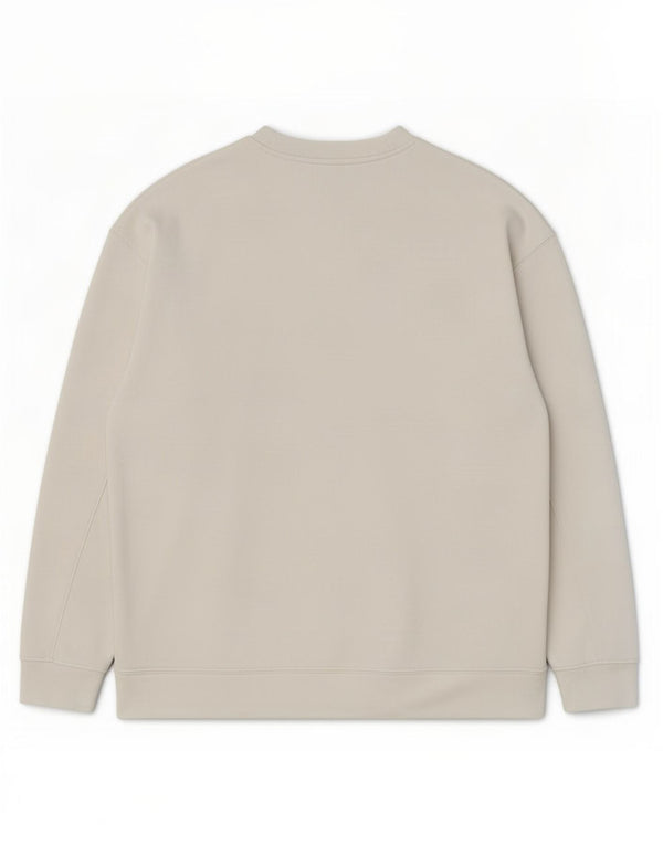 Adidas Dame Oversized Sweatshirt Jumper UK 6 XS Hvid Bomuld