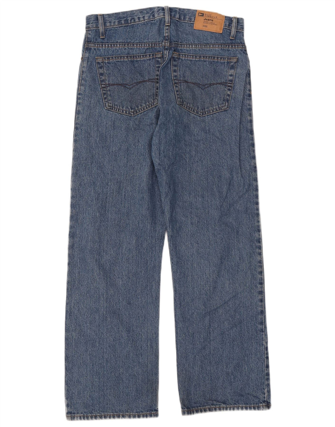 Marks & Spencer Herre Blue Harbor Straight Jeans W32 L29 Blue Cotton