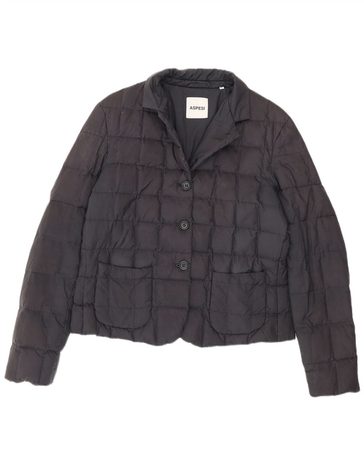 Aspesi Dame Polstret Jakke UK 18 XL Navy Blue
