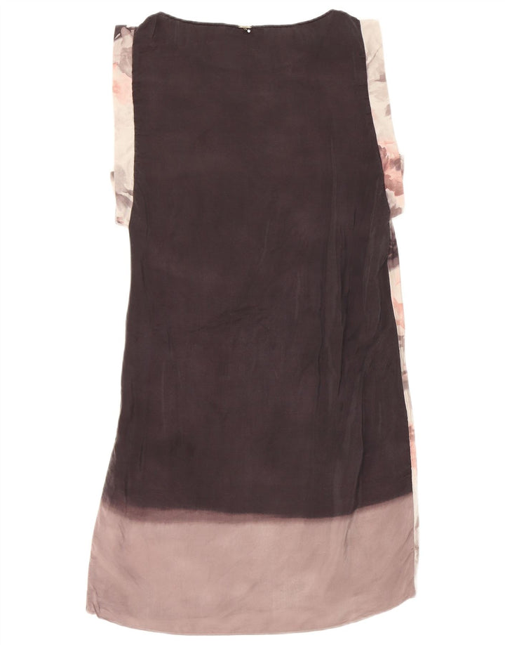 Liu Jo Dame Ærmeløs Shift Dress IT 42 Medium Grey Floral