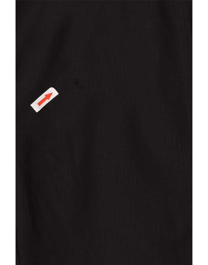 Hugo Boss Herre 2-knaps blazerjakke EU 56 3XL sort nålestribet jomfruuld