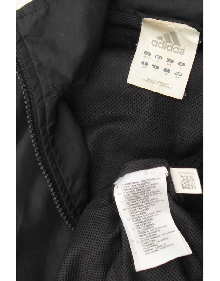 Adidas Træningsdragt til mænd Topjakke UK 36/38 Small Black Colourblock Polyester