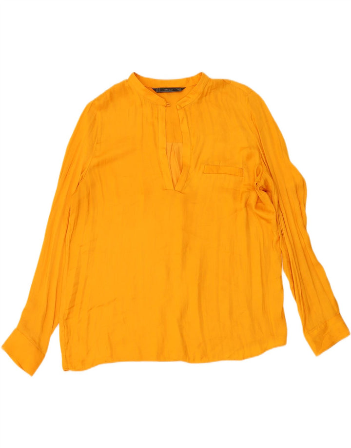 ZARA Womens Trafaluc Pullover Shirt Blouse UK 18 XL Orange