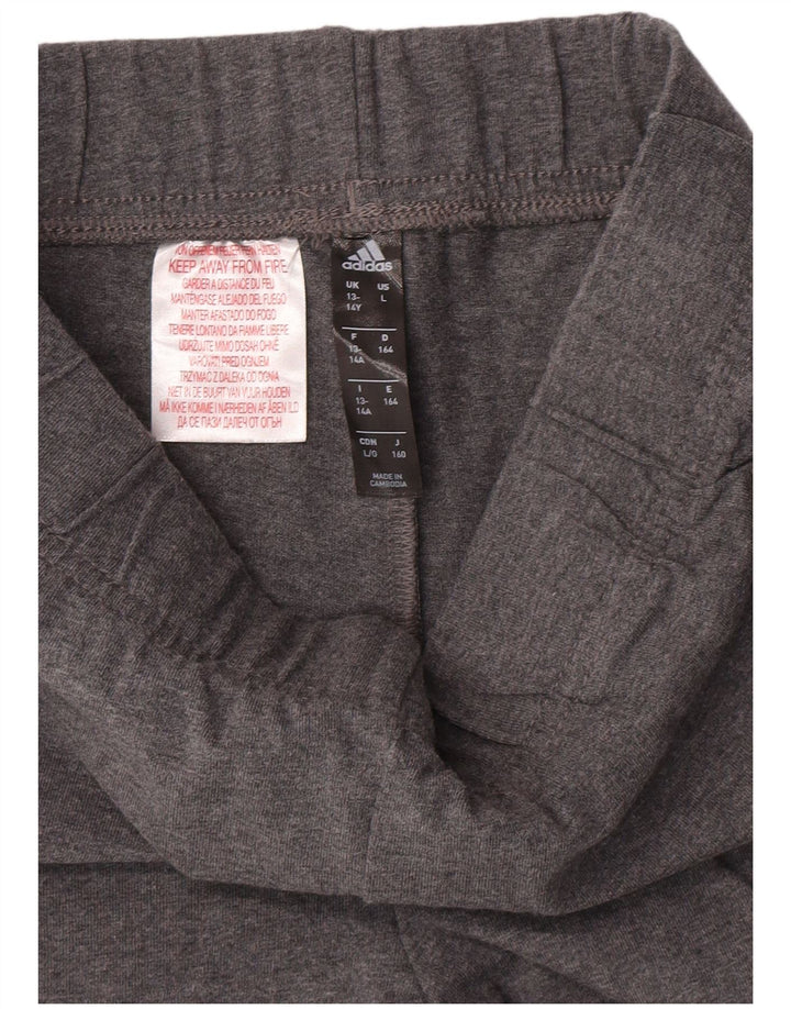 ADIDAS Girls Leggings 13-14 Years  Grey