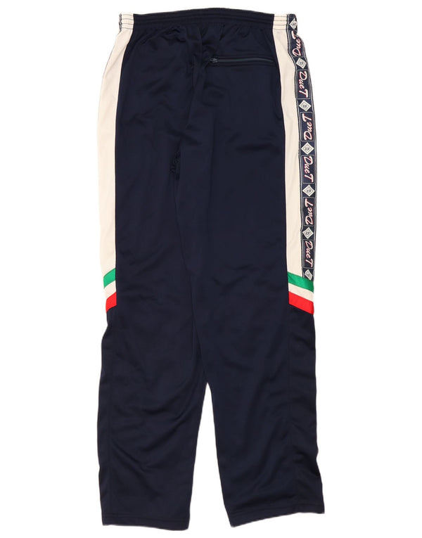 Vintage Herre grafisk træningsdragt Bukser IT 56 XL Navy Blue Colourblock