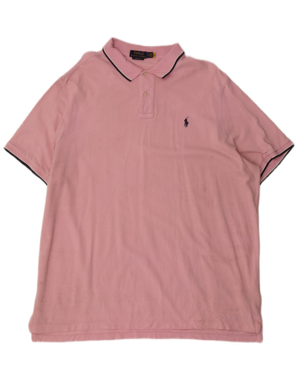Polo Ralph Lauren Herre Classic Fit skjorte 2XL Pink Stribet bomuld
