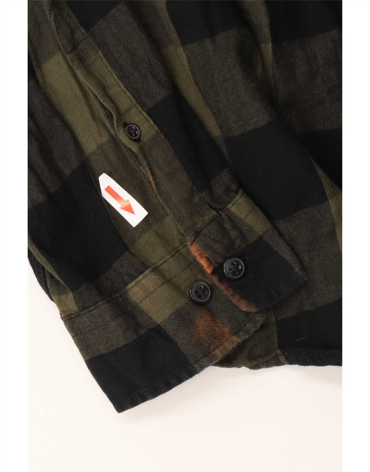 Jack & Jones Herre Flanellskjorte XL Grøn Gingham Bomuld