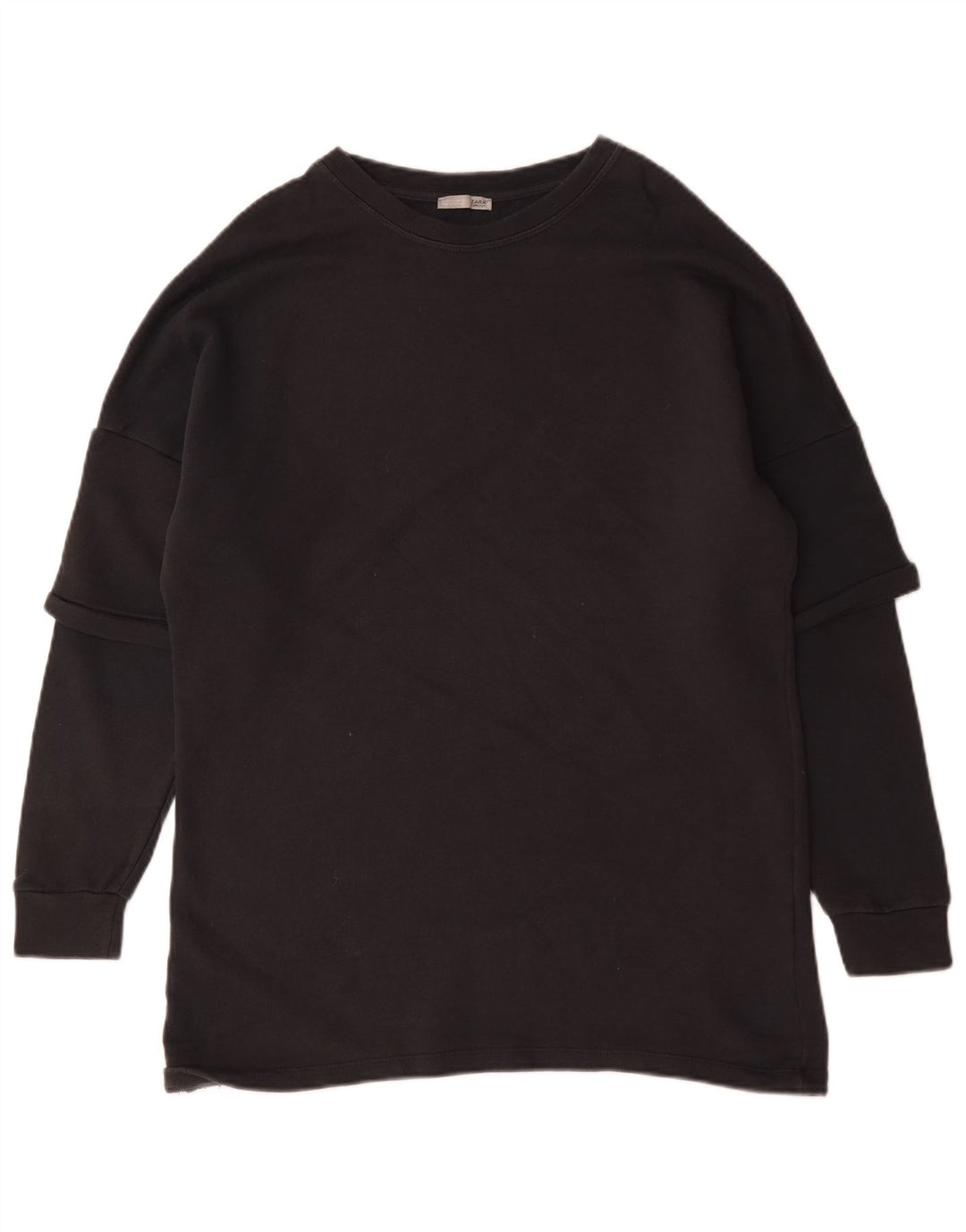Zara Herre Sweatshirt Jumper Lille sort bomuld