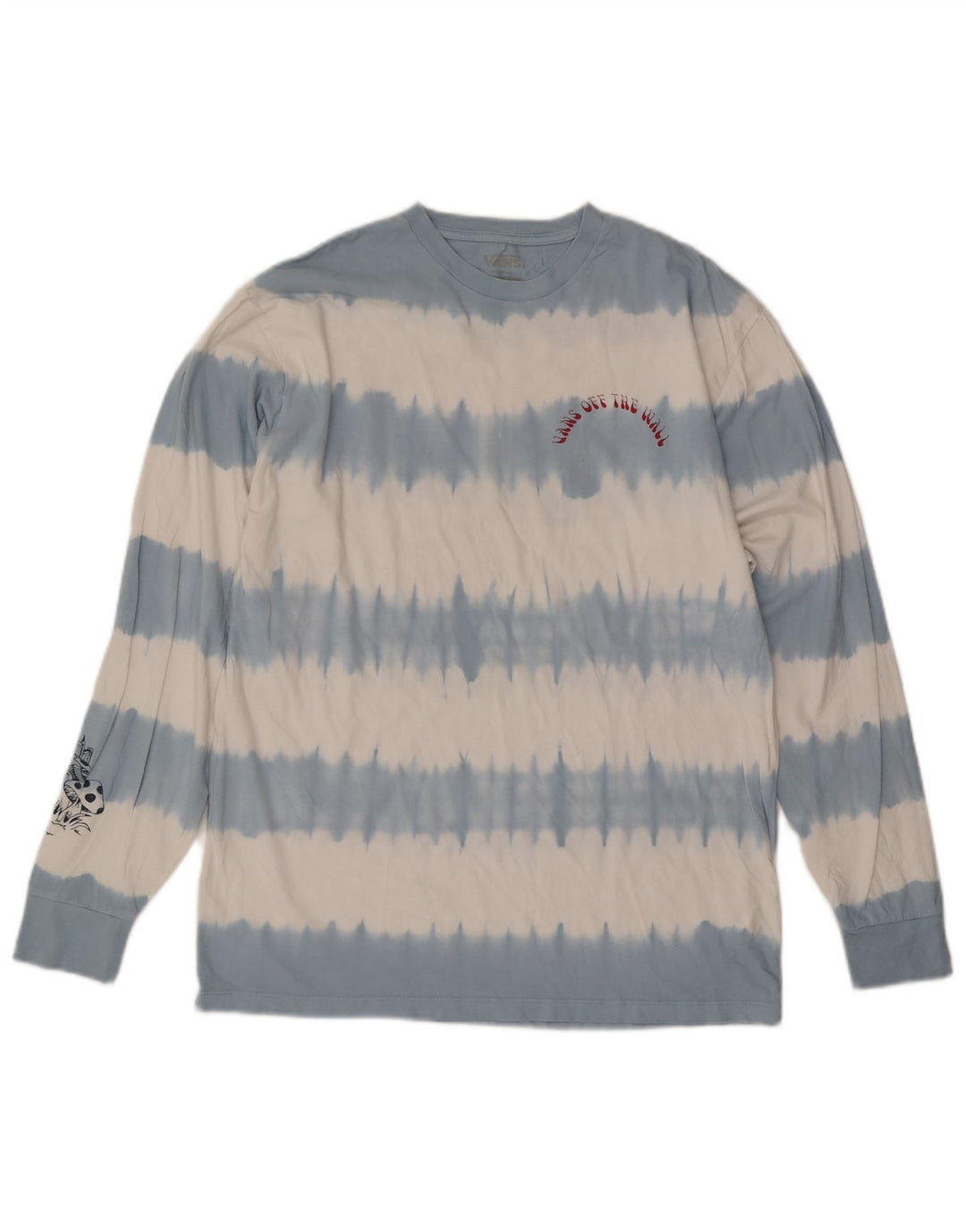 Vans Herre Grafisk Top Langærmet Medium Blue Tie Dye Bomuld