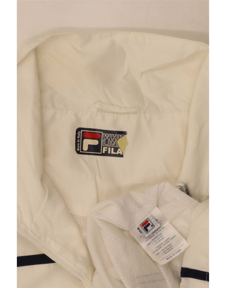 Fila Træningsdragt til mænd Topjakke Medium Hvid Polyester