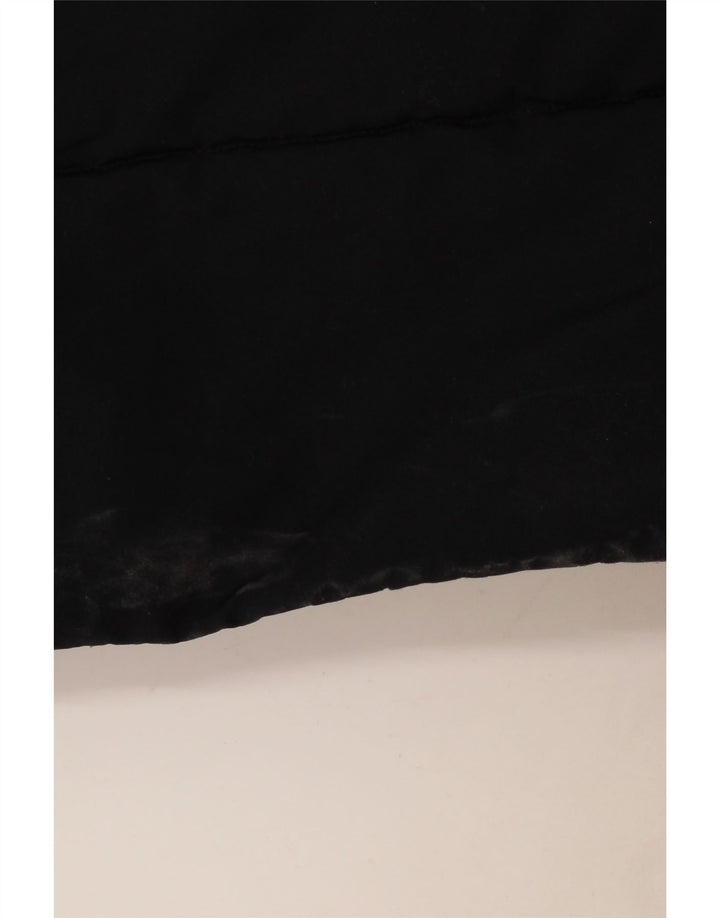 Superdry Womens Oversized Polstret Frakke UK 10 Small Black Polyester
