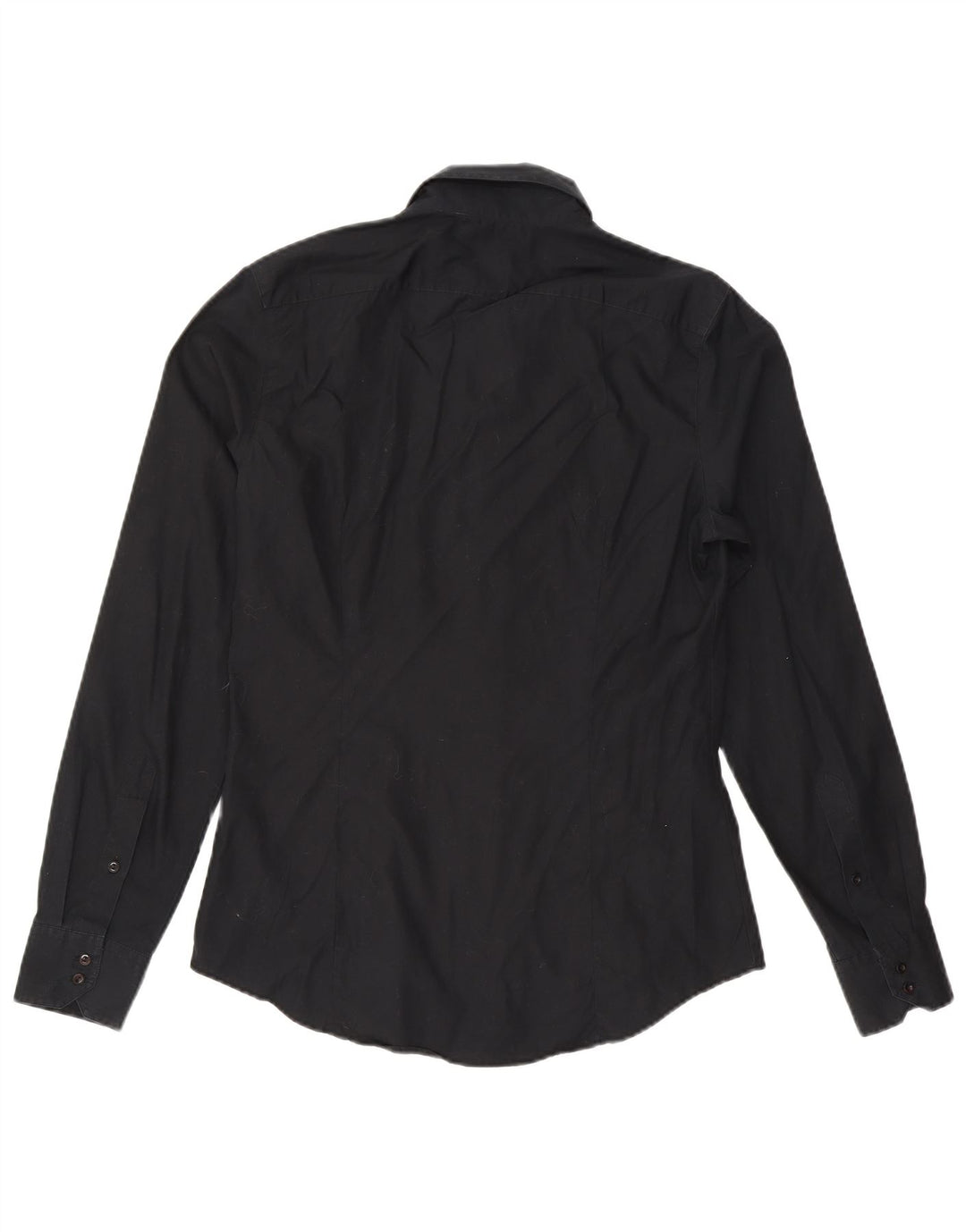 SISLEY Womens Shirt UK 16 Large Black Cotton