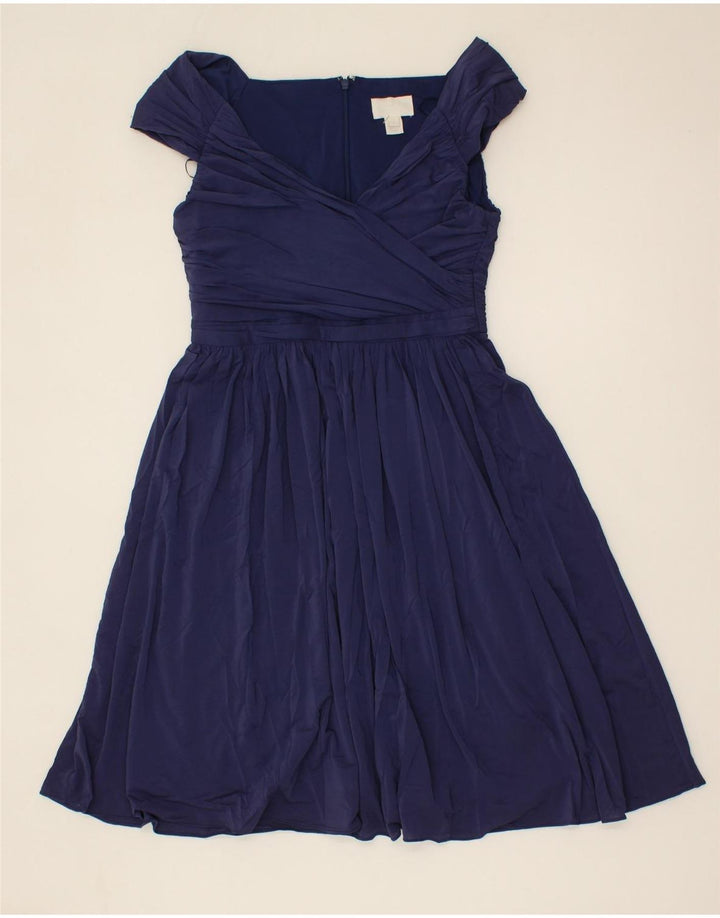 J. CREW Womens A-Line Dress US 4 Small Blue Acetate Vintage J. Crew and Second-Hand J. Crew from Messina Hembry 