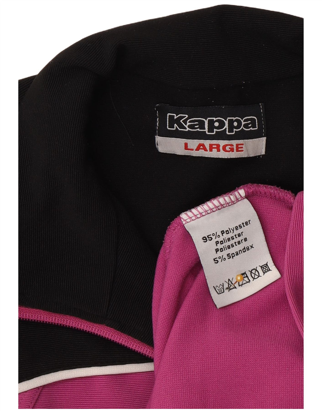 Kappa træningsdragt topjakke til kvinder UK 14 Stor lilla Colourblock Polyester