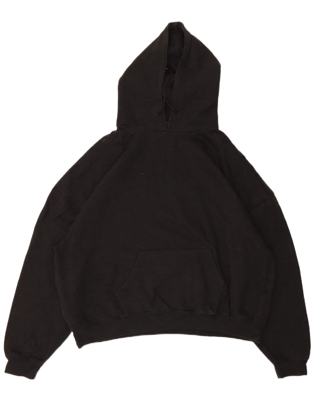ZARA Oversized hættetrøje til kvinder UK 14 Medium Sort bomuld