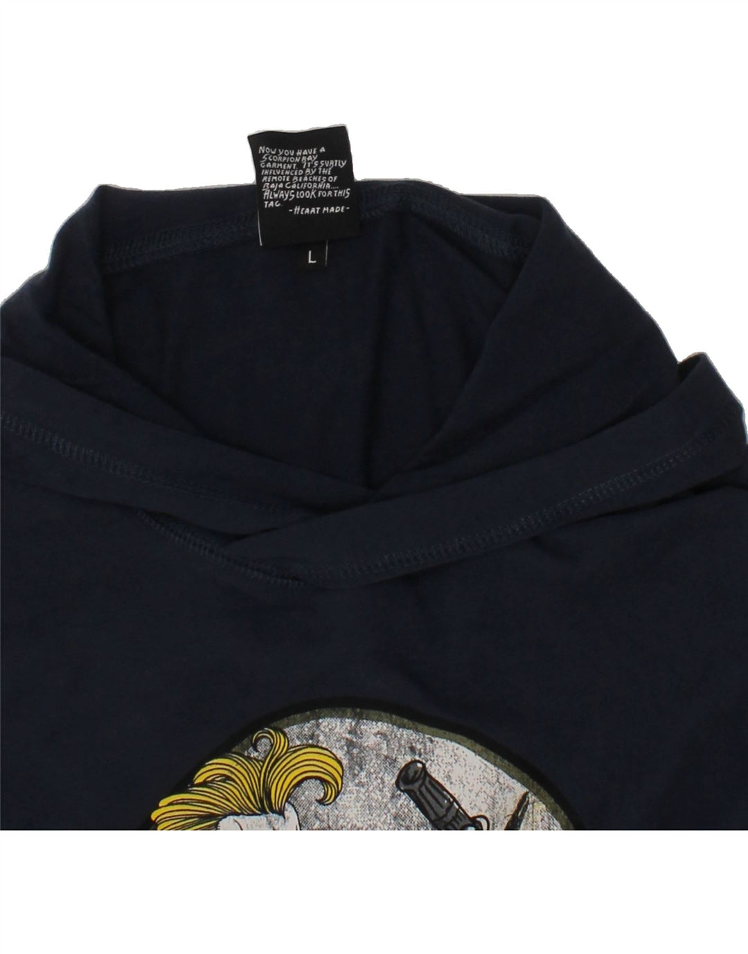 SCORPION BAY Boys Graphic Top Long Sleeve 10-11 Years Large Navy Blue Vintage Scorpion Bay and Second-Hand Scorpion Bay from Messina Hembry 